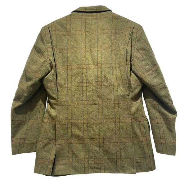 Vintage Green Country Check Tweed Jacket - Picture 3 of 6